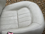 JAGUAR X308 XJ8 NED IVORY Leather 97-02 Front Seat Left Front drivers Good Used