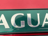 Jaguar X300 XJ6 XJ SPORT boot badges Green back with silver lettering VGC