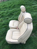 Daimler JAGUAR XJ40 93-94 AEM Magnolia Leather Front Seats Walnut Picnic Tables