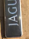 Jaguar XJ40 boot badge Dark grey back with silver lettering