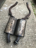 Jaguar X300 XJ6 Genuine Mid Over Axle Exhaust Boxes Sections. Left & Right