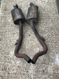 Jaguar X300 XJ6 Genuine Mid Over Axle Exhaust Boxes Sections. Left & Right